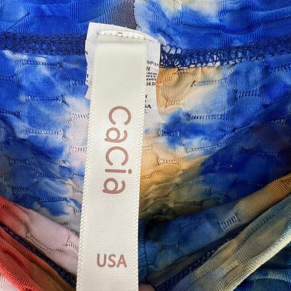 Cacia USA Multi-Color Leggings Women's Large NWOT - Picture 3 of 4